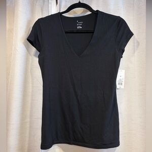 A New Day Black V-Neck Women's Top